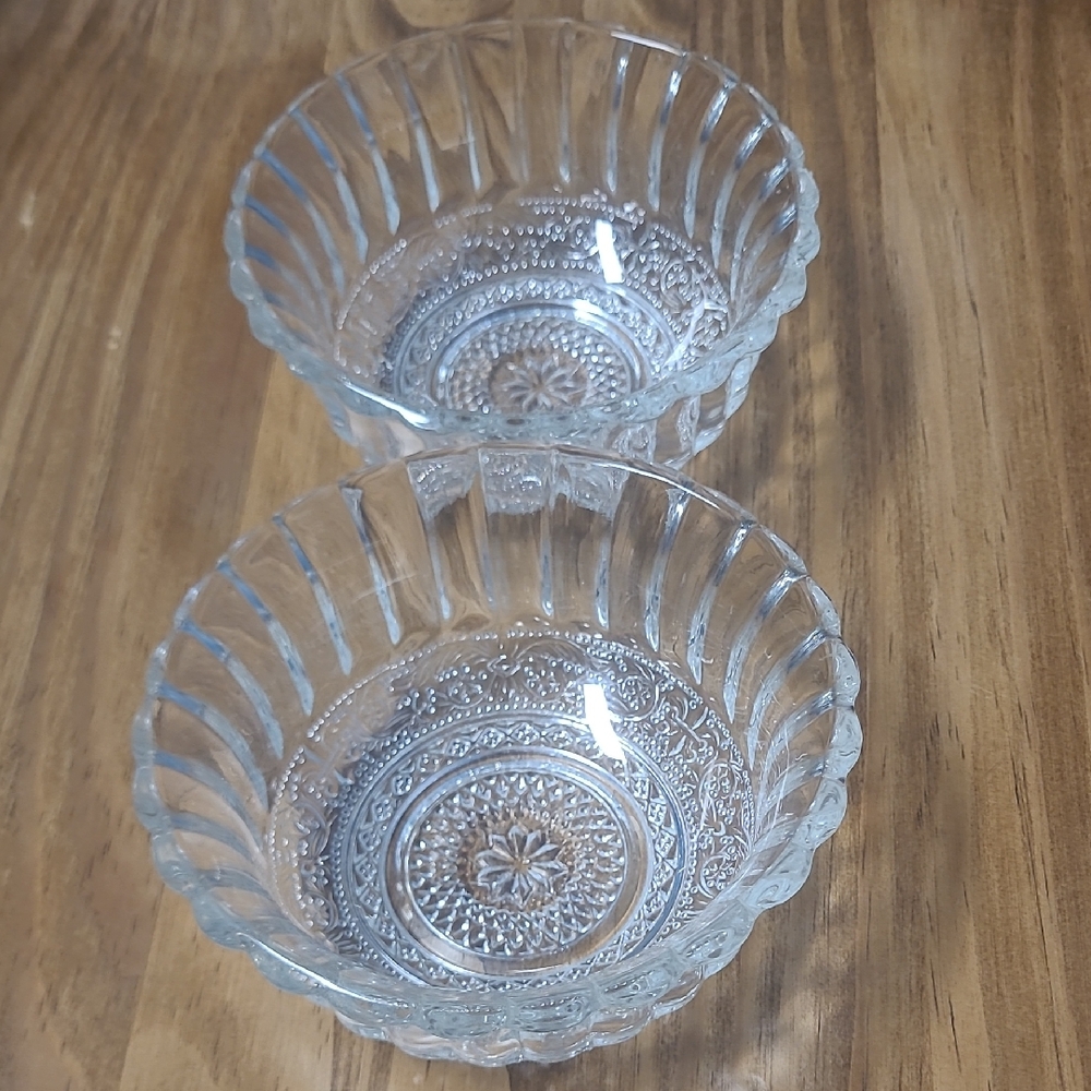 A15 Elegant Clear Glass Bowls Set